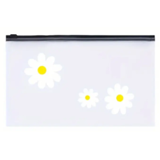 Cosmetic Zip Lock Bags - Daisy Print 5's